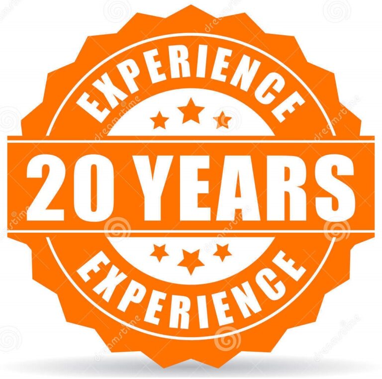 20 yrs exp