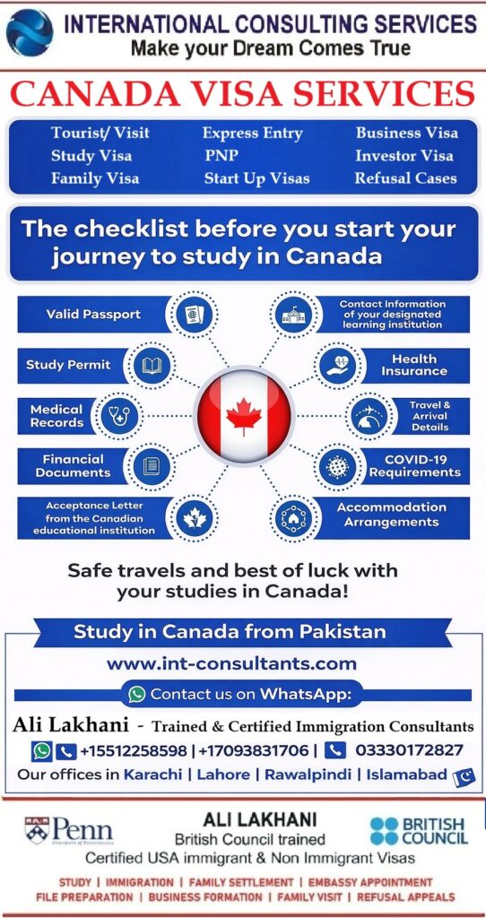 Canada Visa Services From Pakistan